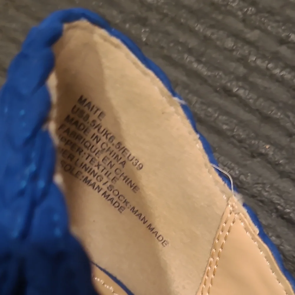 JustFab Women's Faux Suede Blue Heels - Picture 12 of 12